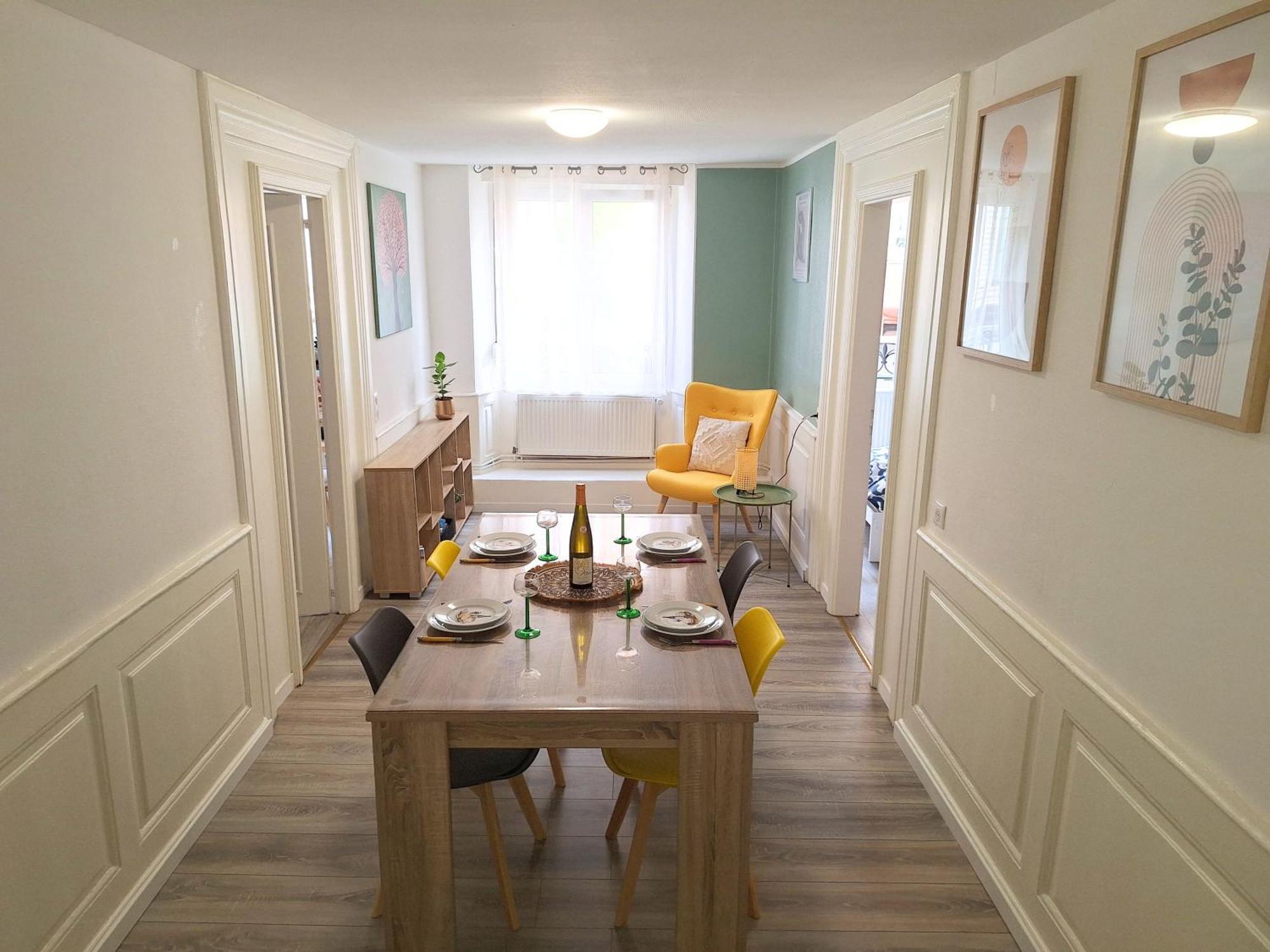 Charmant Et Spacieux Appartement Au Centre Ville - La Boheme Mulhouse Exterior foto